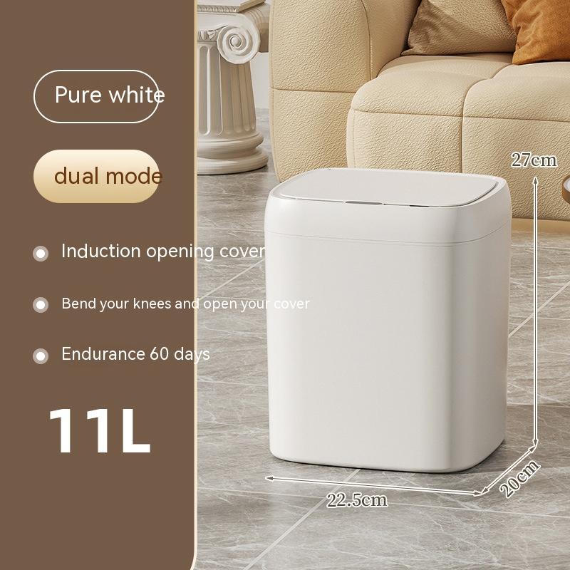 Smart Trash Can With Lid For Bedroom And Living Room Kitchen Storage Box Trash Can Induction Small Car Box Automatic Smart Dustbin Smart Trash Bin 20