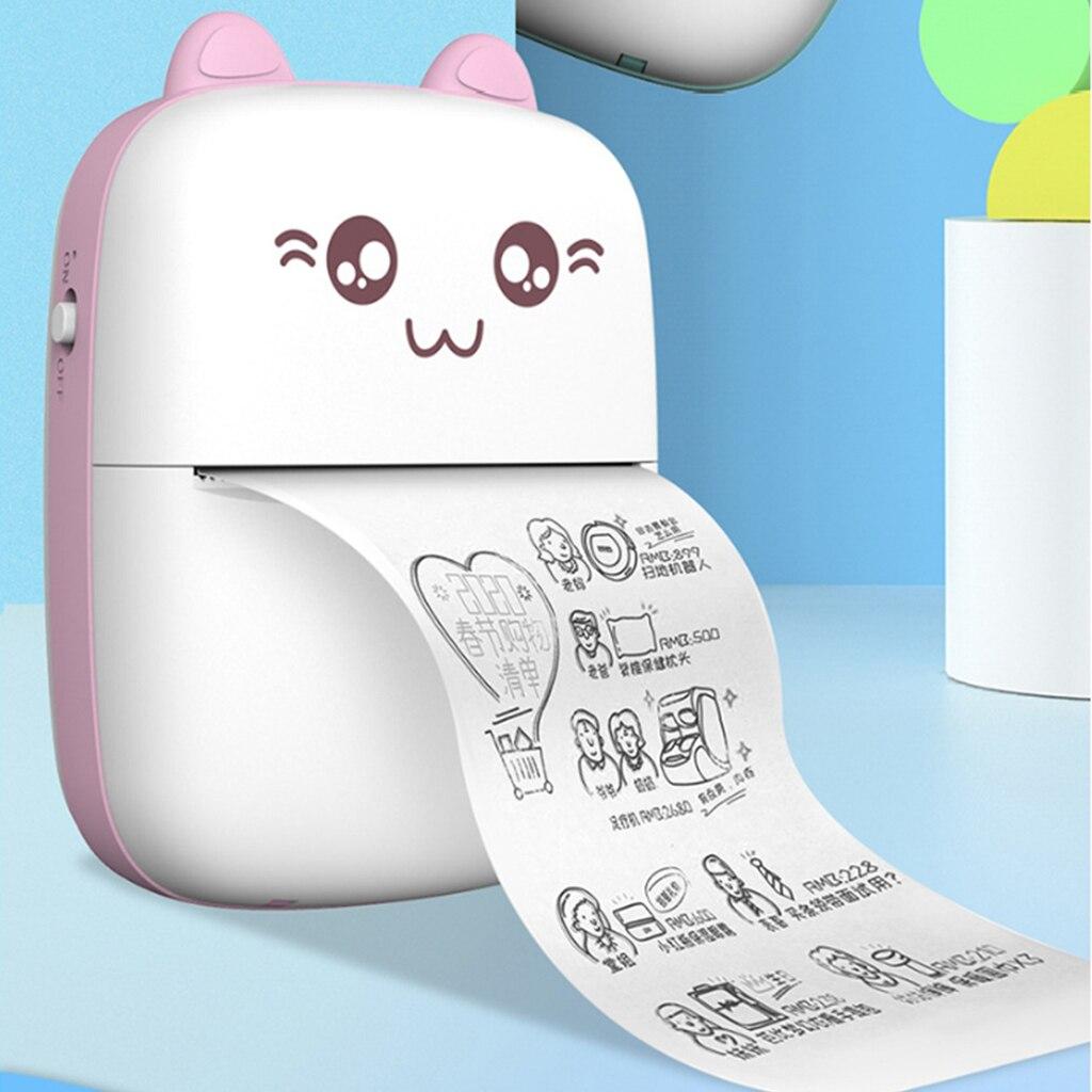 Mini Printer Portable Mini Bluetooth WiFi New Wrong Printer Mobile Phone Photo Title Note Hot Print Pocket Student Error Label Printer 2
