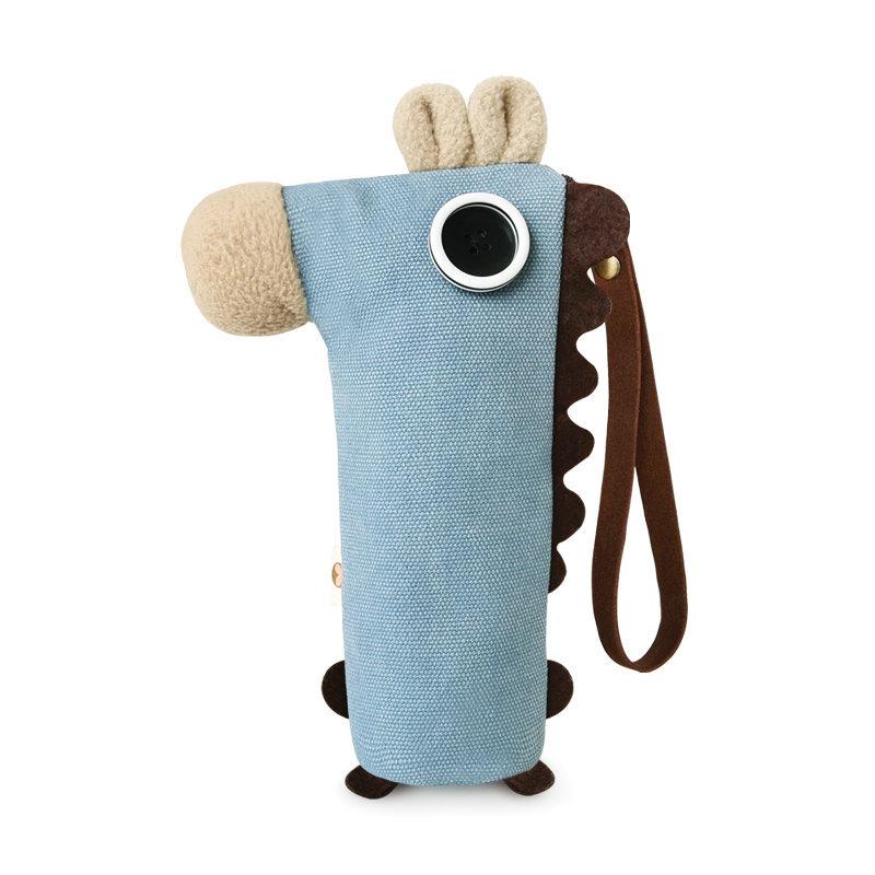 Coconut Horse Pencil Case Stationery Canvas Pencil Case Large Capacity Multifunctional 5