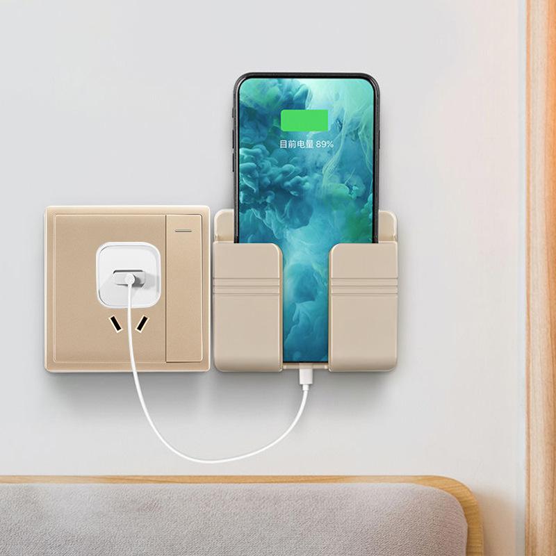 Mobile Phone Charging Storage Rack Punch-free Sticky Storage Box 8