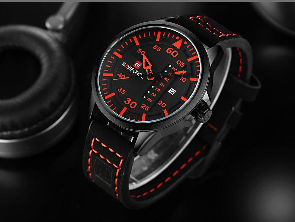 Top Luxury Brand NAVIFORCE Men Sports Watches Men's Quartz Date Clock Man Leather Army Military Wrist Watch Relogio Masculino 5