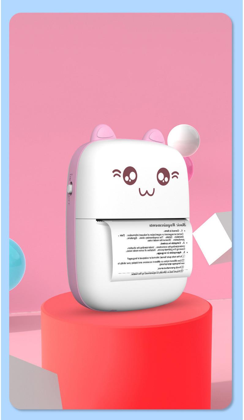 Mini Printer Portable Mini Bluetooth WiFi New Wrong Printer Mobile Phone Photo Title Note Hot Print Pocket Student Error Label Printer 6