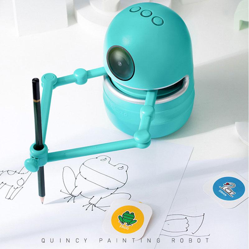 Painting Robot Kindergarten Children Students 1