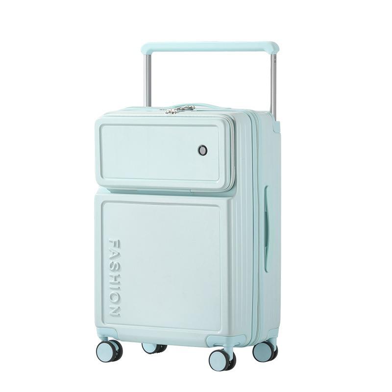 2026 New Large Capacity Front Opening Aluminum Frame Luggage With ABS PC Zipper Boarding Box 20-28 Inches 11