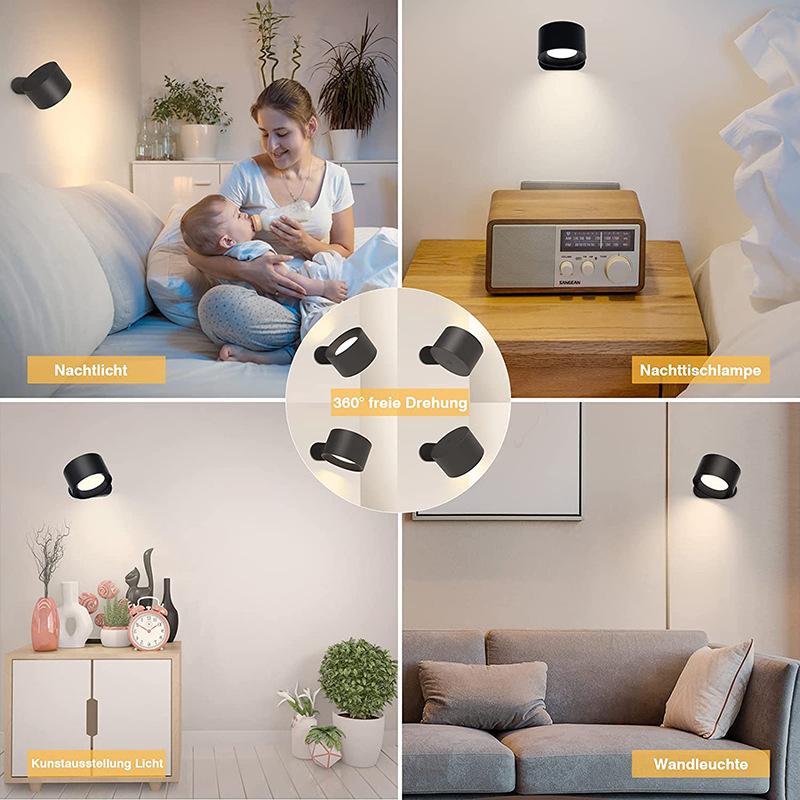 USB Rechargeable Wall Lamp LED 9