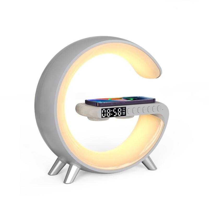 New Intelligent G Shaped LED Lamp Bluetooth Speake Wireless Charger Atmosphere Lamp App Control For Bedroom Home Decor 2