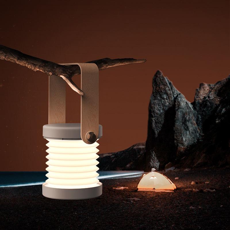 Foldable Touch Dimmable Reading LED Night Light Portable Lantern Lamp USB Rechargeable For Home Decor 1