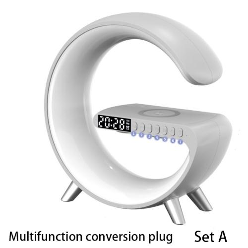 New Intelligent G Shaped LED Lamp Bluetooth Speake Wireless Charger Atmosphere Lamp App Control For Bedroom Home Decor 19