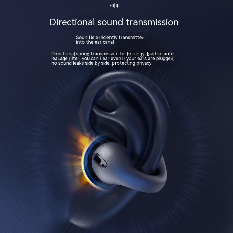 Wireless Ear Clip Bluetooth Headset TWS Comfortable Wear Not In-Ear Sports Wireless Bone Conduction 5.3 Bluetooth Headset 10