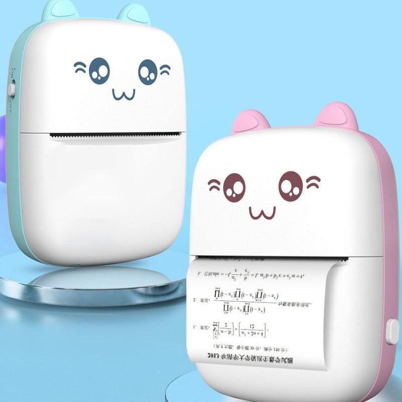Mini Printer Portable Mini Bluetooth WiFi New Wrong Printer Mobile Phone Photo Title Note Hot Print Pocket Student Error Label Printer 1