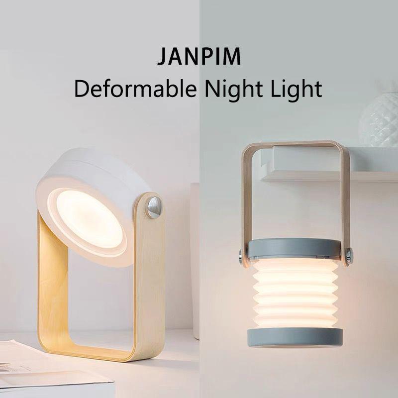Foldable Touch Dimmable Reading LED Night Light Portable Lantern Lamp USB Rechargeable For Home Decor 2