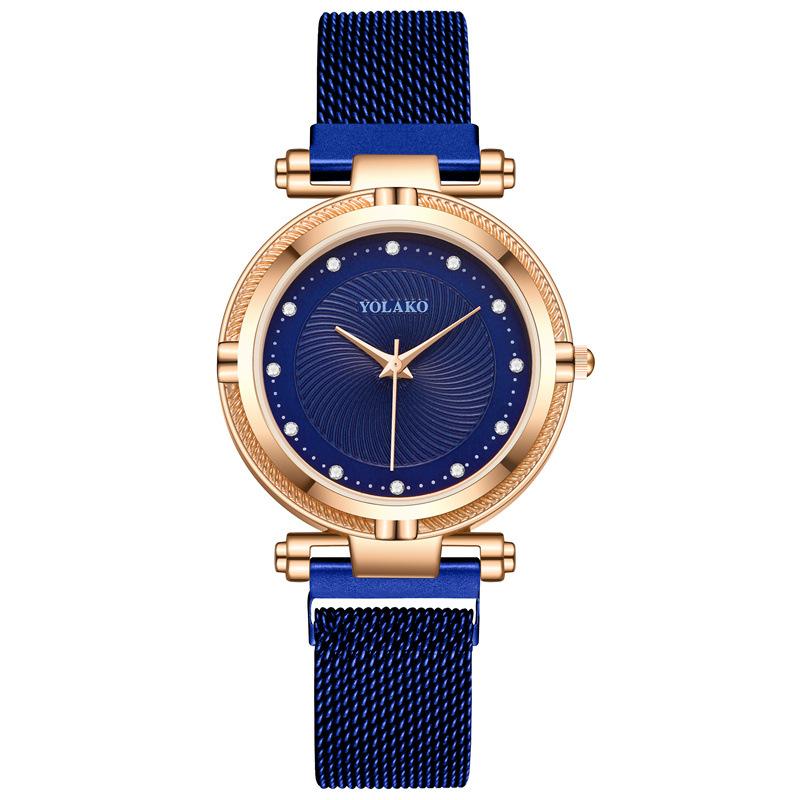 Fashion Diamond Women's Lazy Magnet Wrist Watch 9