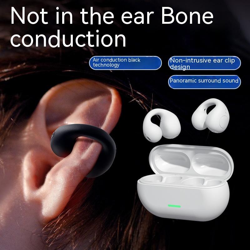 Wireless Ear Clip Bluetooth Headset TWS Comfortable Wear Not In-Ear Sports Wireless Bone Conduction 5.3 Bluetooth Headset 6