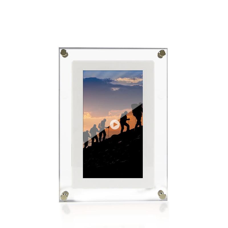 Digital Picture Frame Acrylic Video Player Digital Photo Frame Vertical Display With 1GB And Battery Type C Video Frame Gift For Loved 9