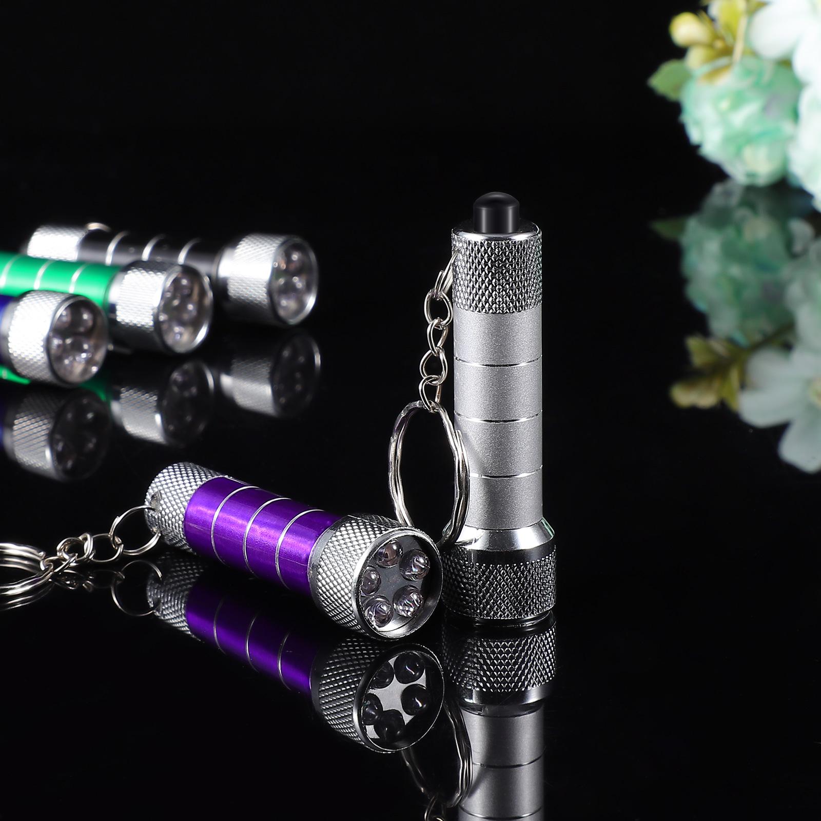 Mini Keychain Light Emergency Night Light Camping Flashlight Portable LED Torch Aluminum Keyring 2