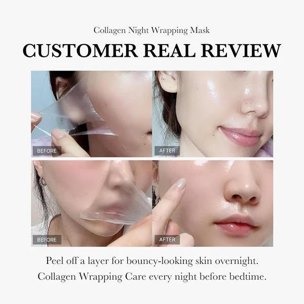 Face Night Mask Collagen Wrapping Mask Natural Ingredients Firming Elasticity & Hydration Anti-wrinkle For Skin Care 4