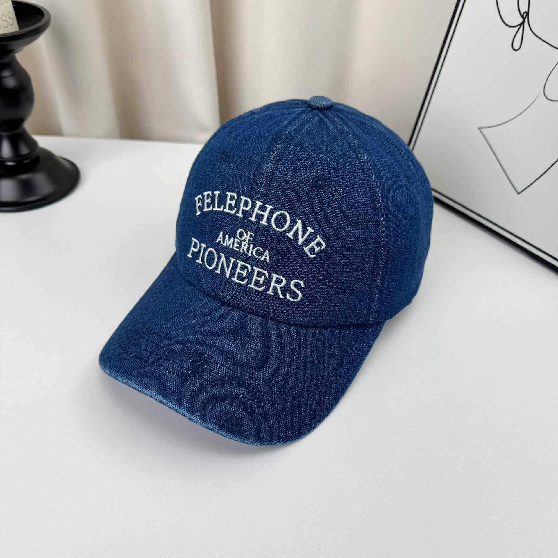 Mens Versatile Denim Baseball Cap Sunshade Hat 7
