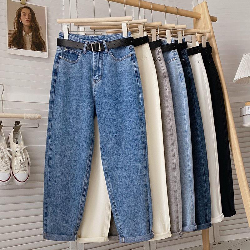 Straight-leg Cropped Slimming Carrot-shaped Dad Jeans For Petite Frames 1