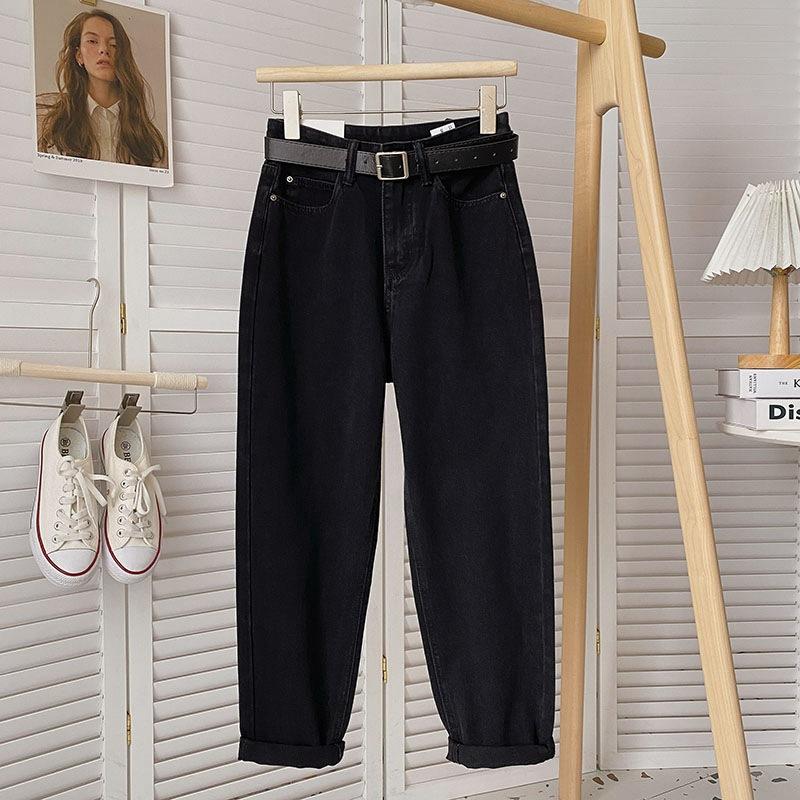 Straight-leg Cropped Slimming Carrot-shaped Dad Jeans For Petite Frames 7