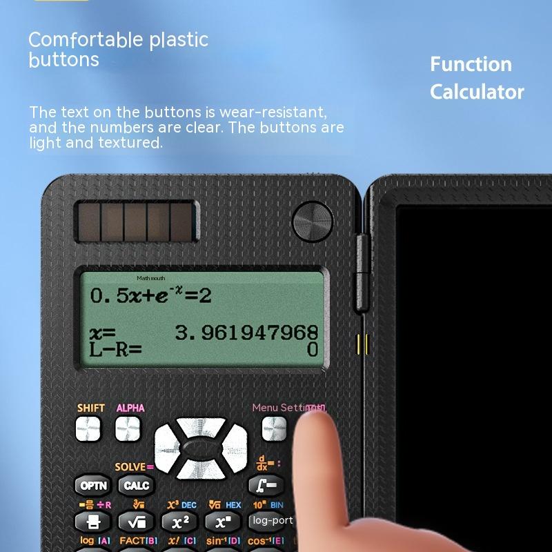 2 In 1 Foldable Scientific Calculators Handwriting Tablet Learning Function Calculator  Foldable Desk Scientific Calculators 7
