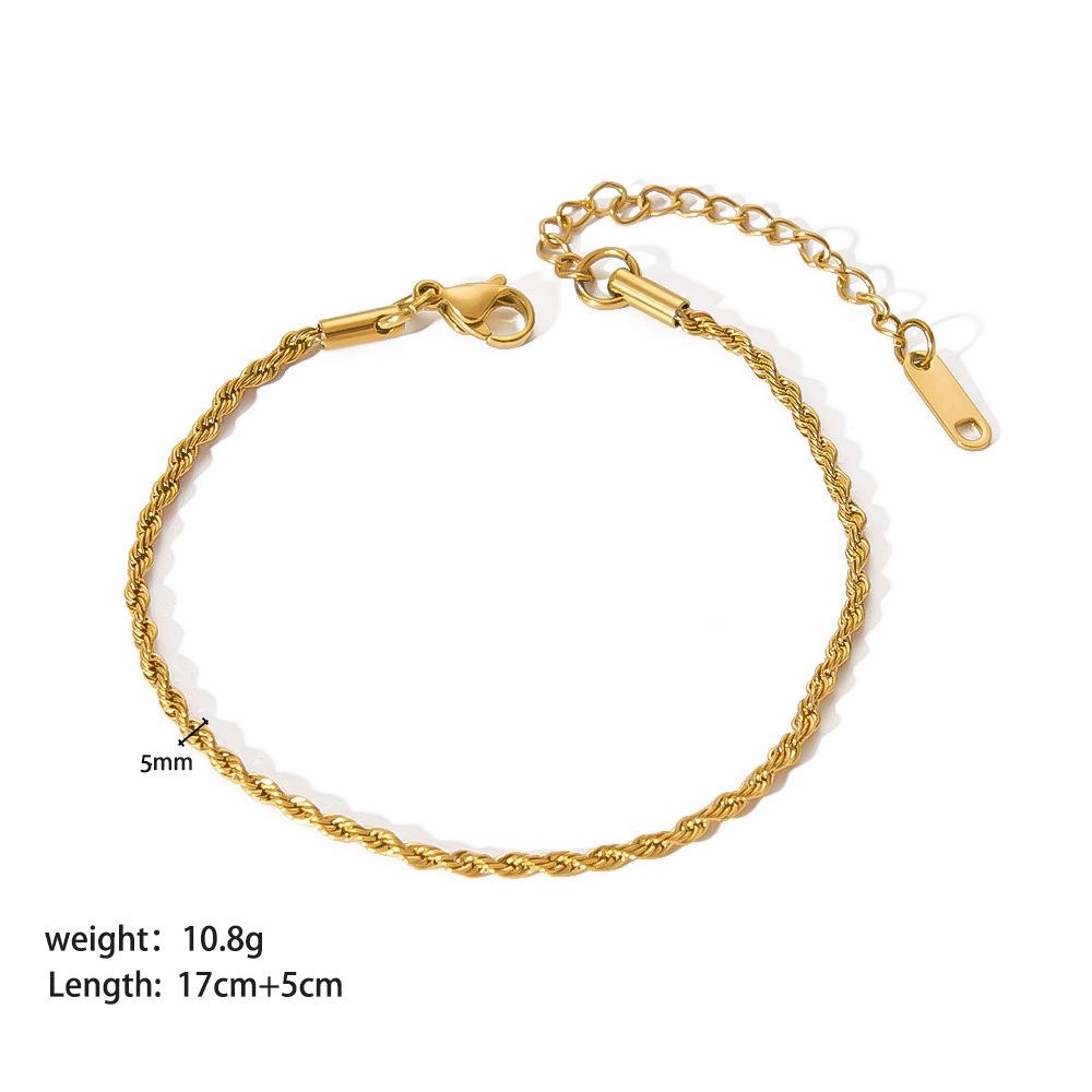 Stainless Steel Ornament Bracelet Female 6