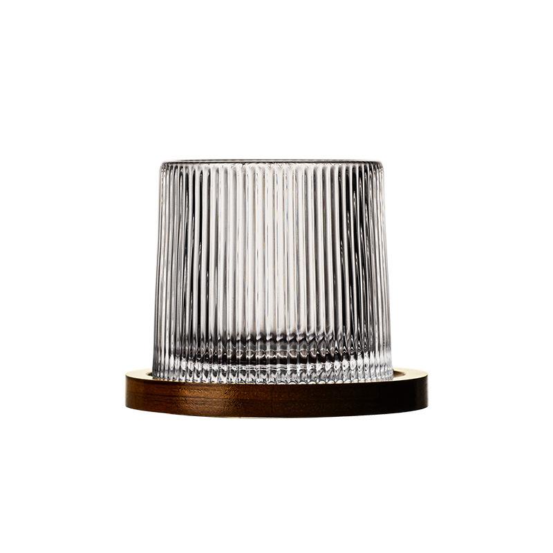 Household Tumbler Glass Spinning Creative Wine Glass With Base 5