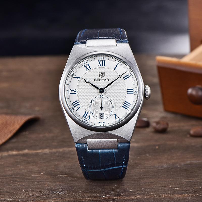 Men's Quartz Watch Fashion Business Simplicity Waterproof Tide Wrist Watch Calendar Watch Men 2