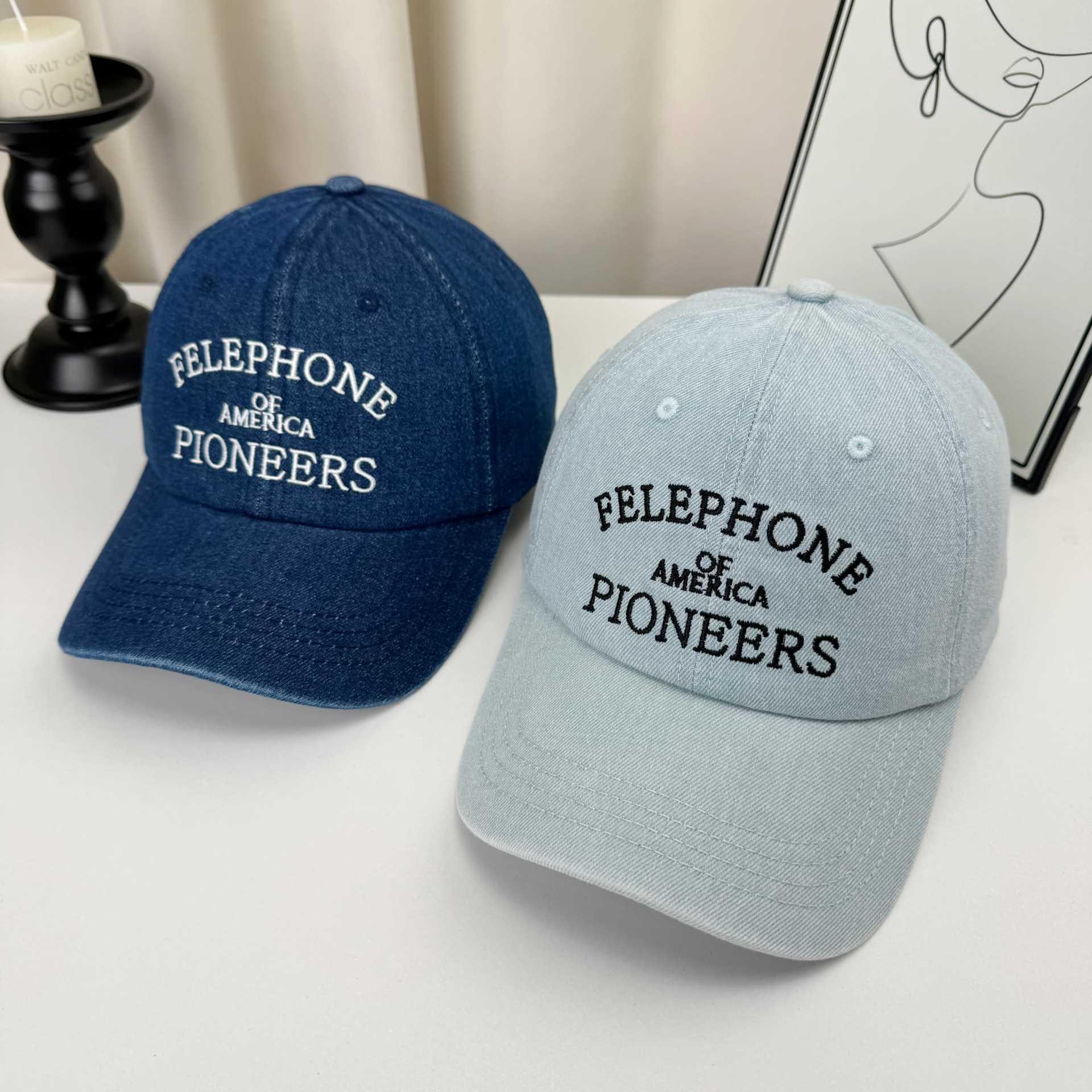 Mens Versatile Denim Baseball Cap Sunshade Hat 4