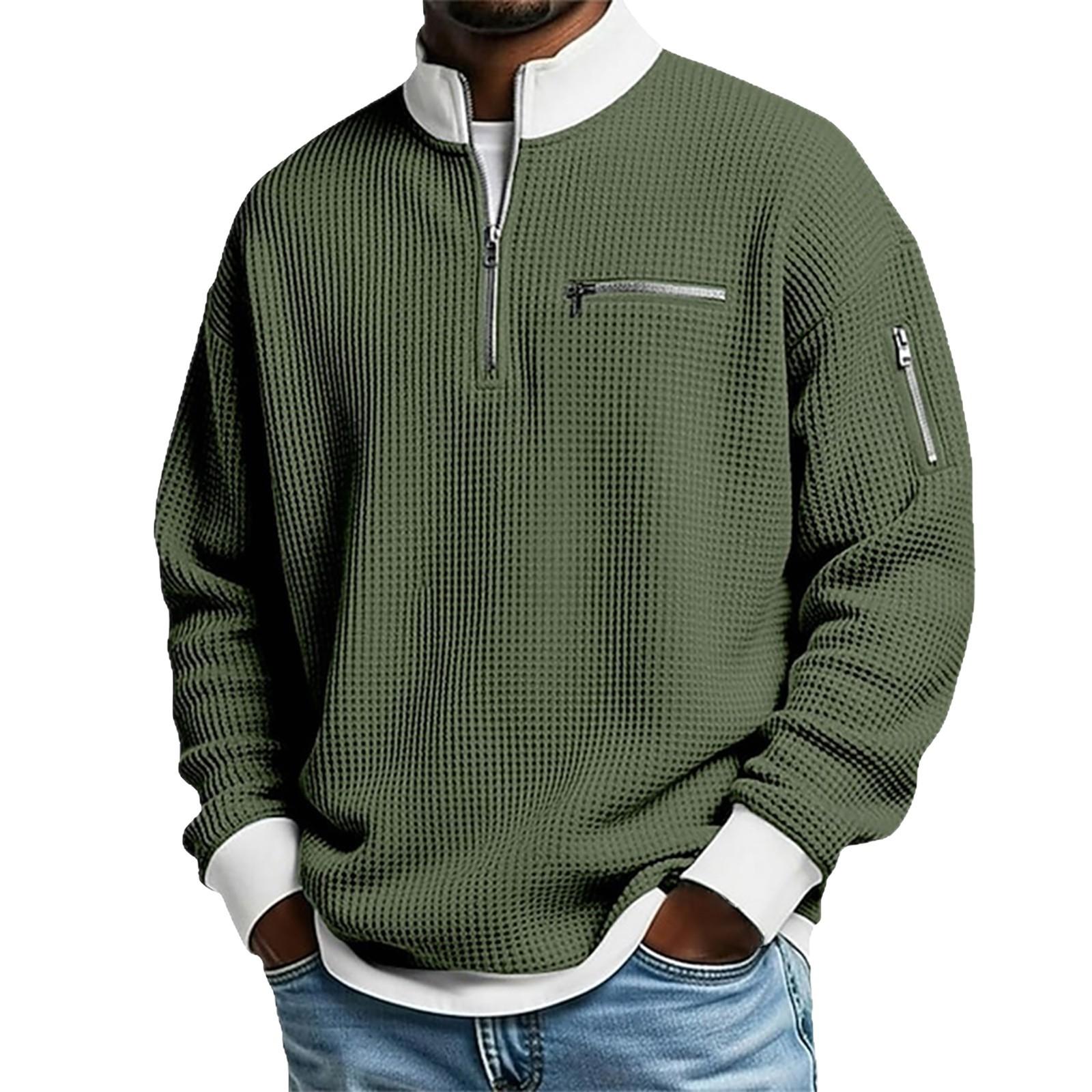 Mens Sports Zip-Up Long-Sleeve Sweatshirt 5