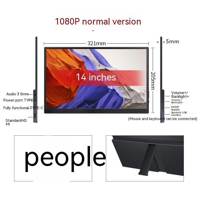 Touch Portable Monitor Mobile Phone Computer Game External Expansion Screen 8