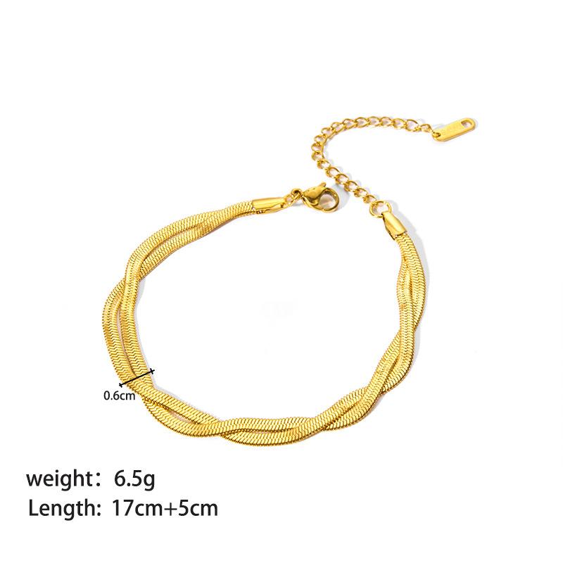 Stainless Steel Ornament Bracelet Female 11
