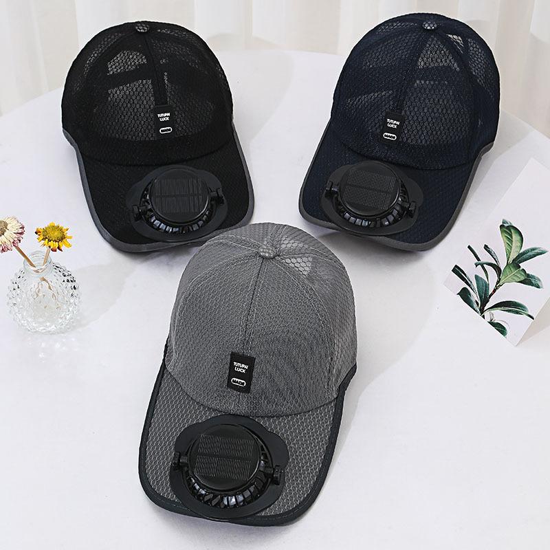 Solar Charging Fan Hat - Breathable Mesh UV Protection Baseball Cap For Men Women Summer Outdoor Sun Hat 2