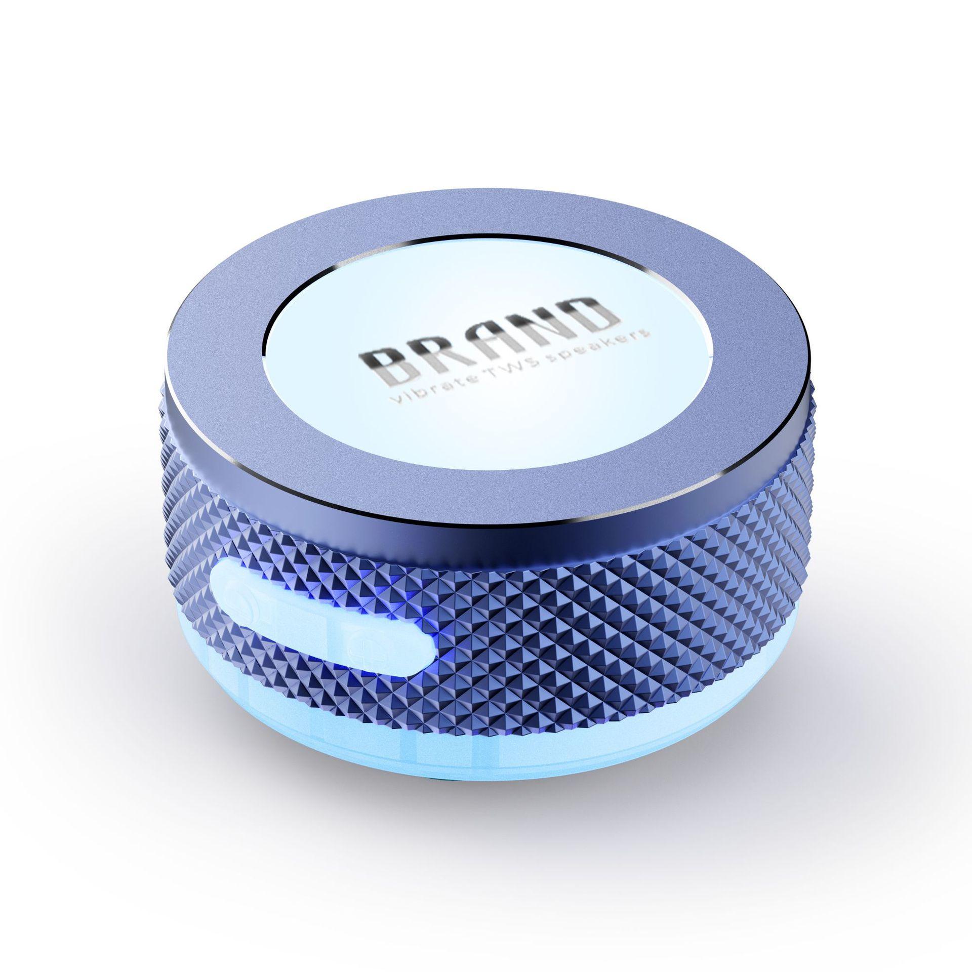 Small Wireless Bone Conduction Speakers Bluetooth Vibration Speaker With Color LED Light Portable Surface Adsorption Speaker 12