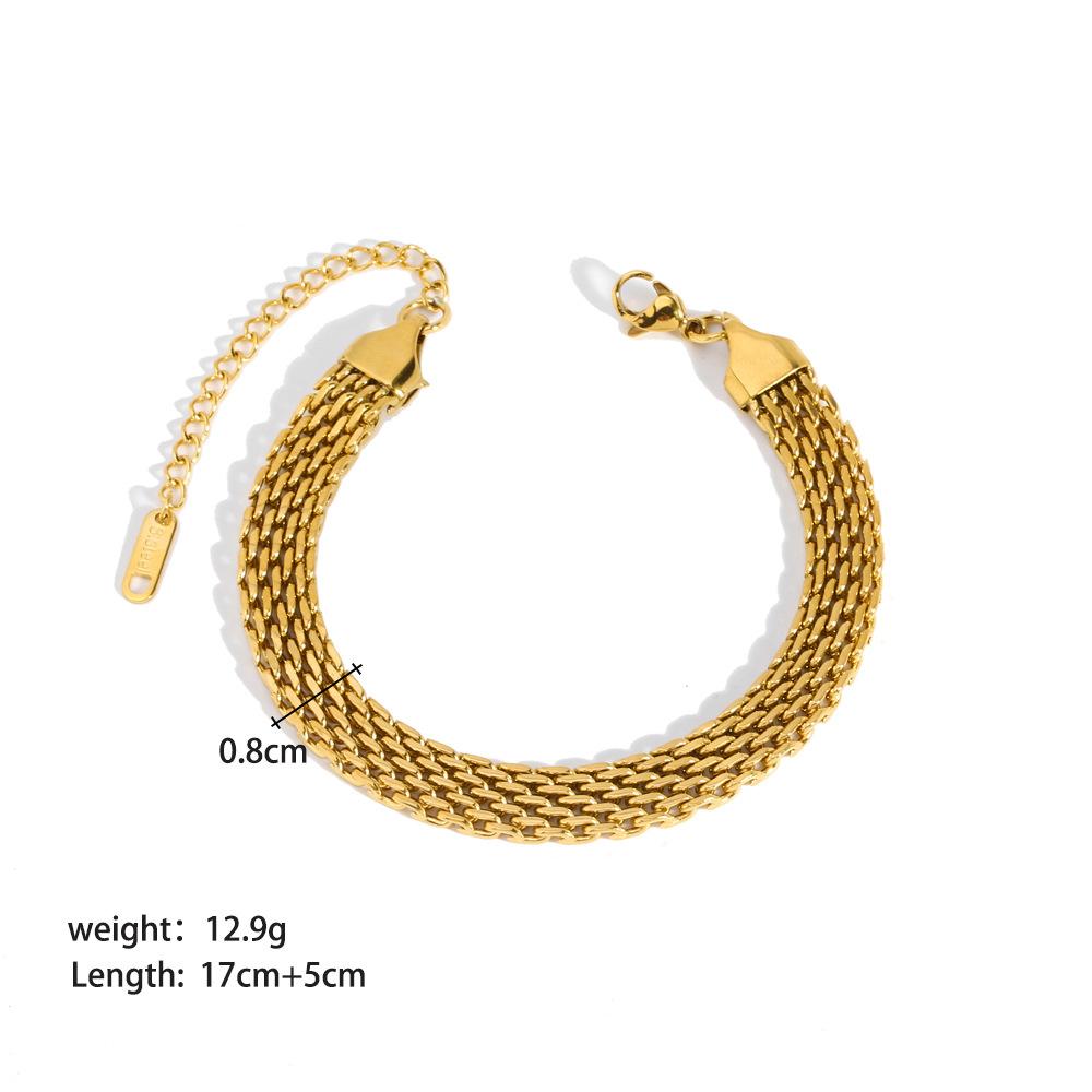 Stainless Steel Ornament Bracelet Female 9