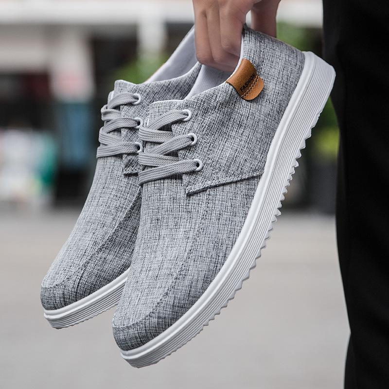 Men's Shoes Breathable Canvas Shoes Korean Style Trendy 4