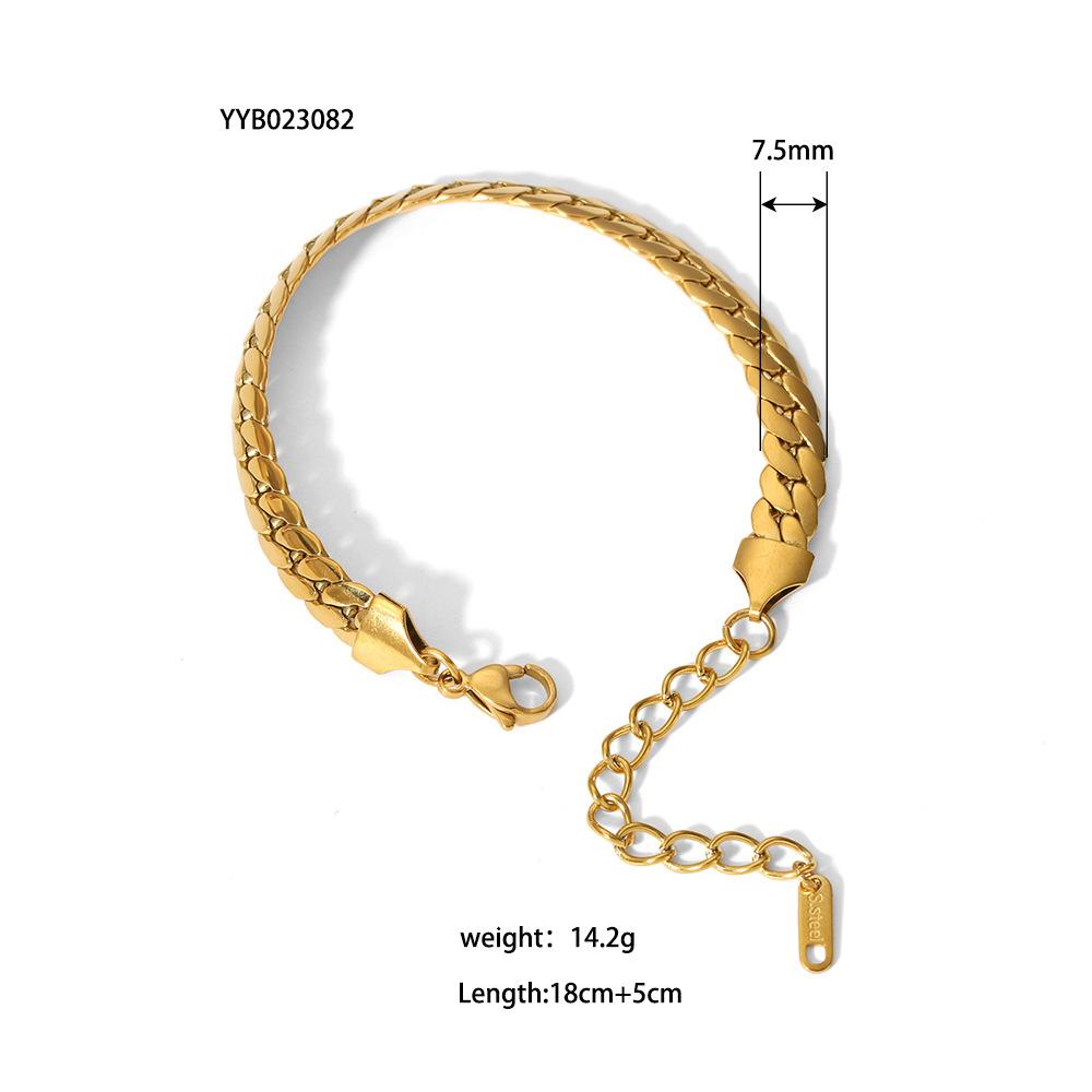 Stainless Steel Ornament Bracelet Female 13