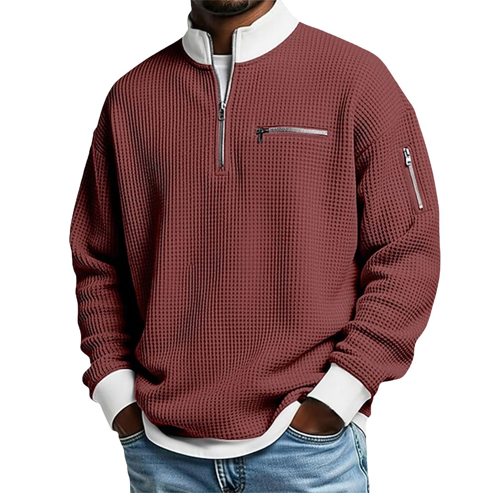 Mens Sports Zip-Up Long-Sleeve Sweatshirt 9