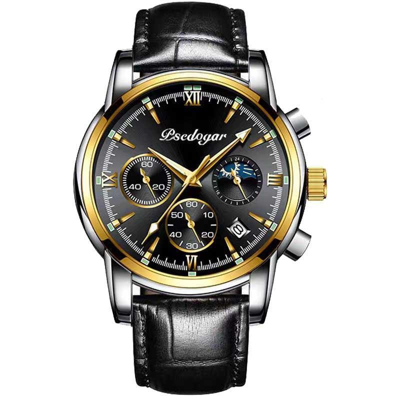 Men's Multi-functional Fashion Quartz Business Steel Belt Wrist Watch 31