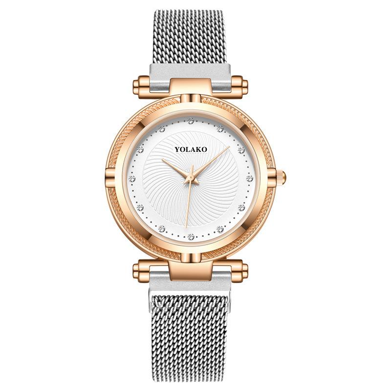 Fashion Diamond Women's Lazy Magnet Wrist Watch 6