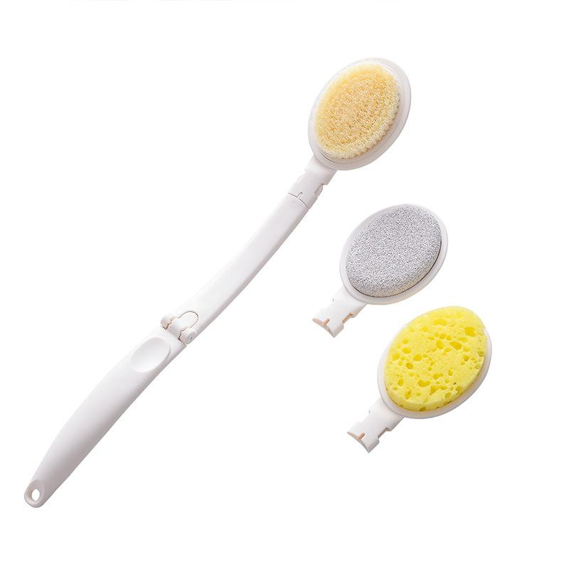 Back-washing Soft-bristle Bath Brush 3-piece Set 4