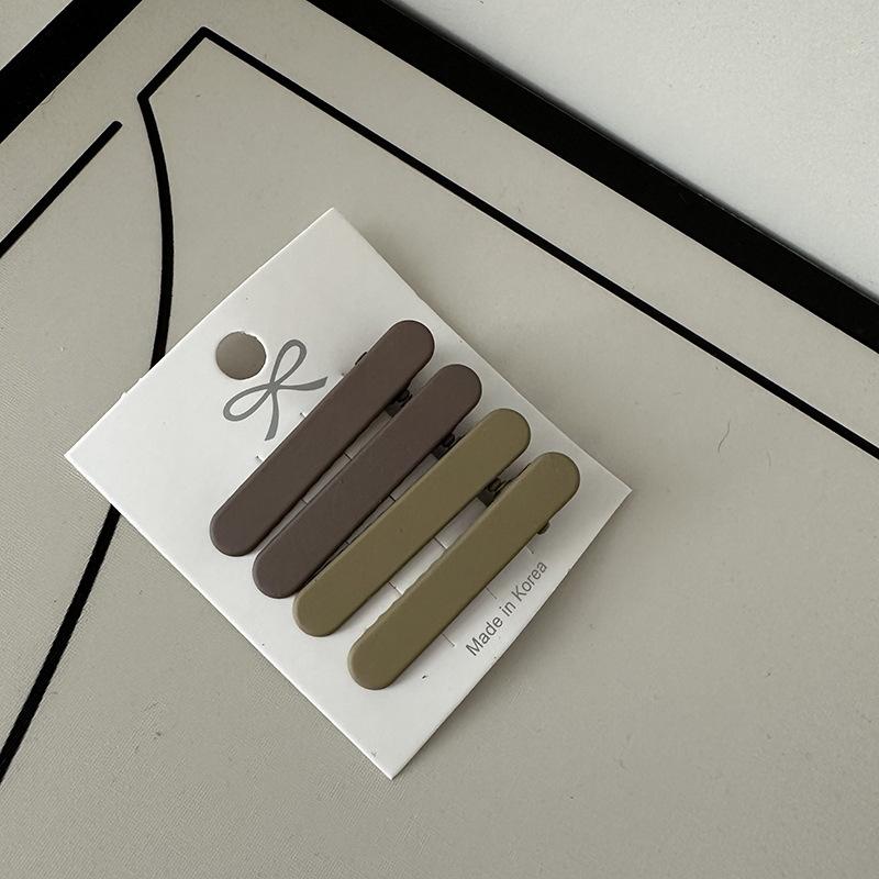 Coffee Color Series Barrettes Combination Retro Temperament 9