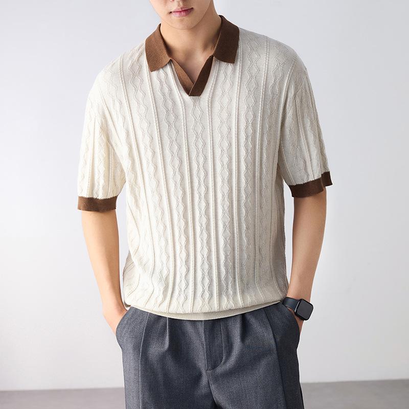 Men's High-End American-Style Heavyweight Short-Sleeve Casual Trendy T-Shirt 1