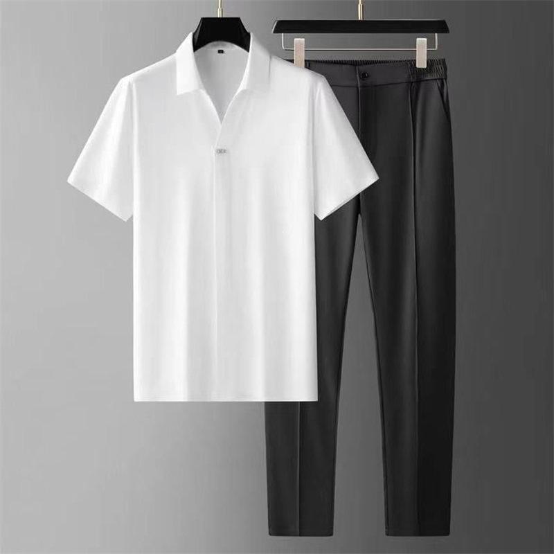 Mens Business-Casual Sports Two-Piece Set 8