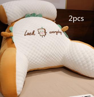 Sofa Fluffy Cushion Luncheon Pillow Triangle Reading Cushion Bedside Soft Large Backrest Lumbar Cushion Office Chair Cushion 27