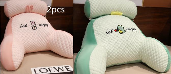 Sofa Fluffy Cushion Luncheon Pillow Triangle Reading Cushion Bedside Soft Large Backrest Lumbar Cushion Office Chair Cushion 23