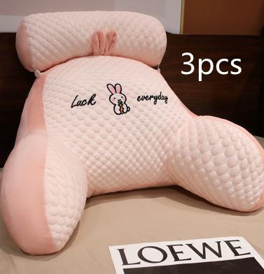 Sofa Fluffy Cushion Luncheon Pillow Triangle Reading Cushion Bedside Soft Large Backrest Lumbar Cushion Office Chair Cushion 22
