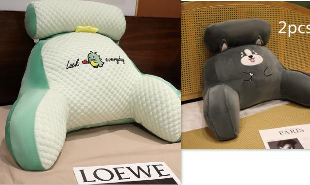 Sofa Fluffy Cushion Luncheon Pillow Triangle Reading Cushion Bedside Soft Large Backrest Lumbar Cushion Office Chair Cushion 16
