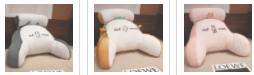 Sofa Fluffy Cushion Luncheon Pillow Triangle Reading Cushion Bedside Soft Large Backrest Lumbar Cushion Office Chair Cushion 54
