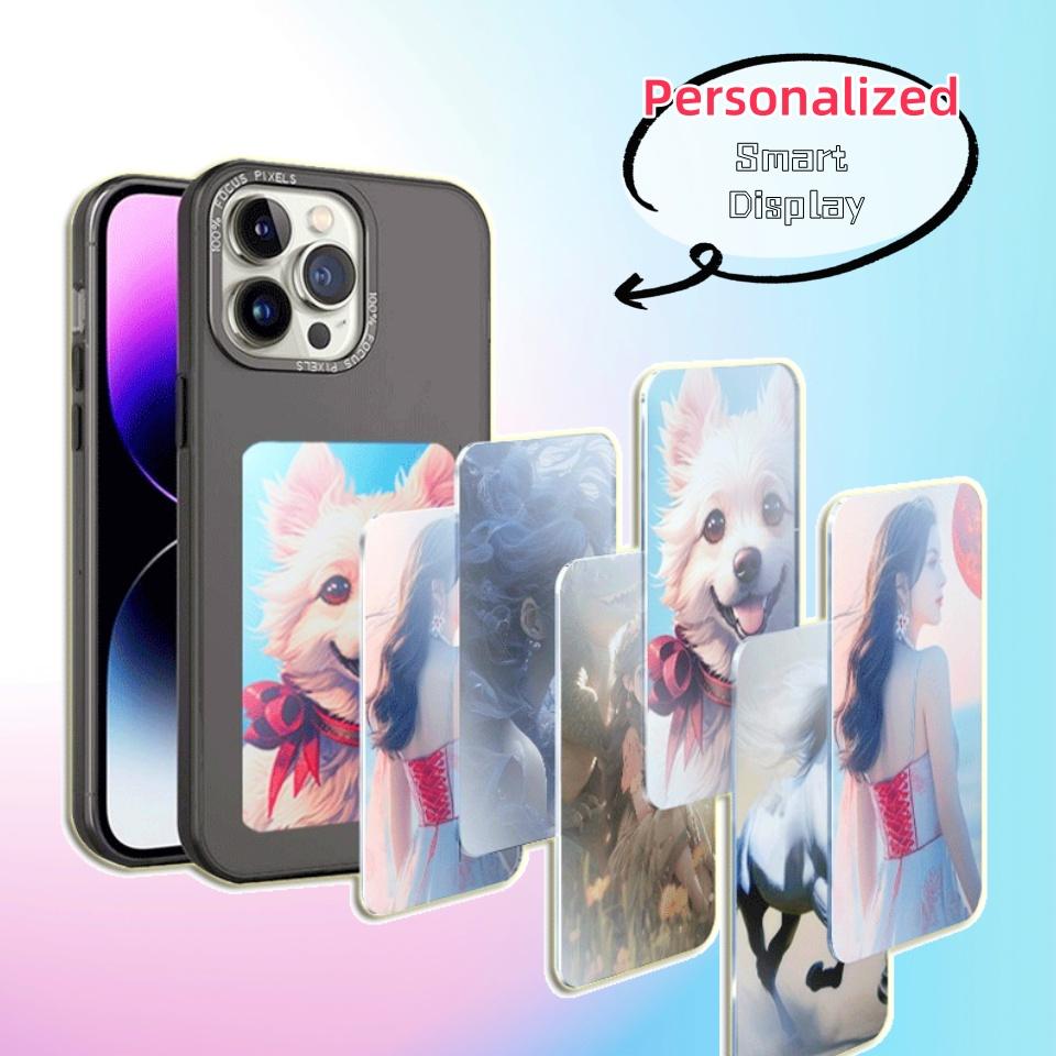 E-ink Screen Phone Case Unlimited Screen Projection Personalized Phone Cover Battery Free New Designer Luxury Phone Case 2