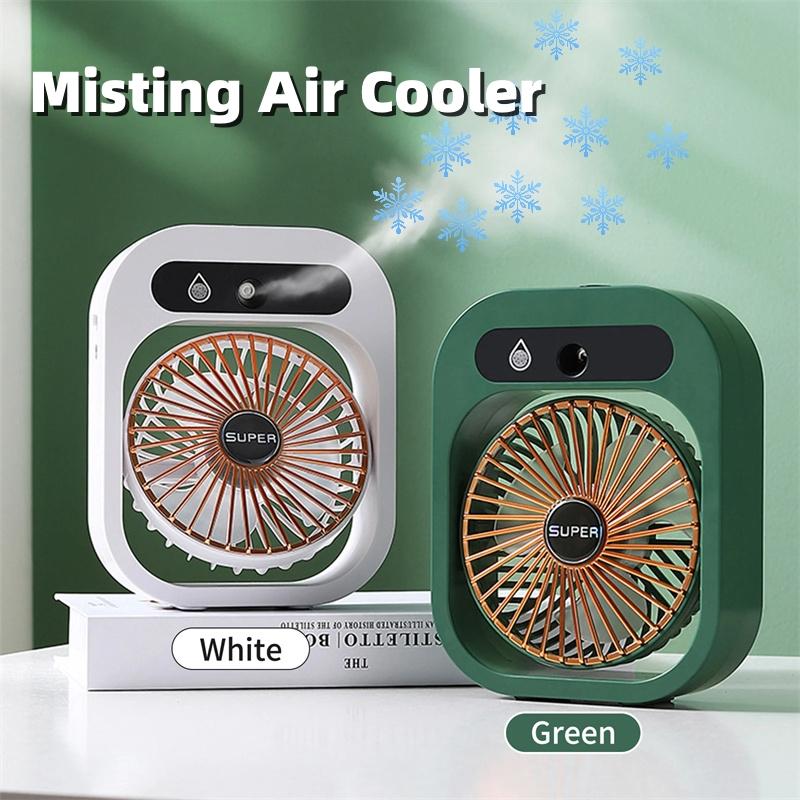 Air Conditioning Fan Desk Misting Fan Air Cooler Cooling USB Rechargeable Humidifier Portable Spray Fan With 3 Wind Speeds Mist Fan For Home 1